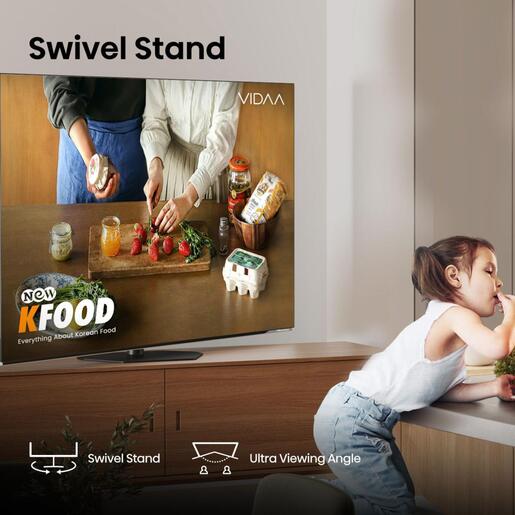 Hisense OLED TV 55" 55A85Q, 4K Ultra HD, Smart TV, VIDAA OS, VRR 120Hz, Infinite Blacks, Pixel Dimming, Brightness Enhancer, Anti-Reflection PRO, AI Picture