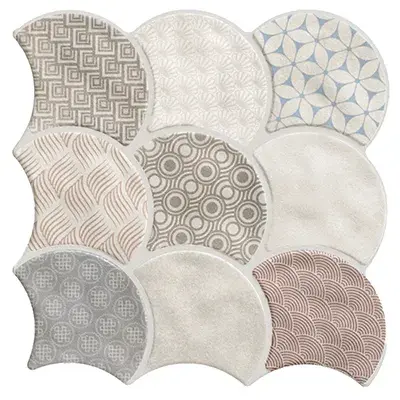 Zidne i podne pločice SCALE BOHO WHITE 30,7x30,7