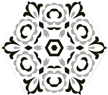 Zidne i podne pločice VERSALLES DECO BLACK 20x24