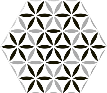 Zidne i podne pločice VERSALLES DECO BLACK 20x24