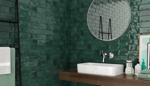 Zidne pločice HARLEQUIN GREEN 7x28