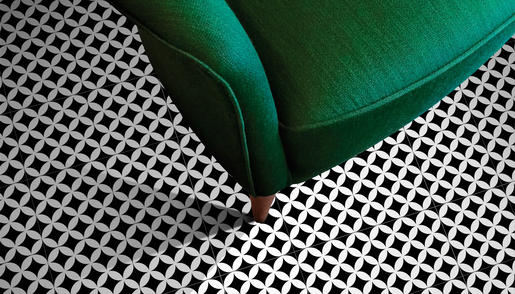 Zidne i podne pločice DISTRICT CIRCLES BLACK 20x20