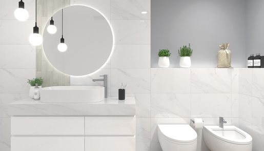 Zidne pločice ESSENTIAL WHITE 33,3x55