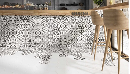 Zidne i podne pločice VERSALLES WHITE HEX 20x24