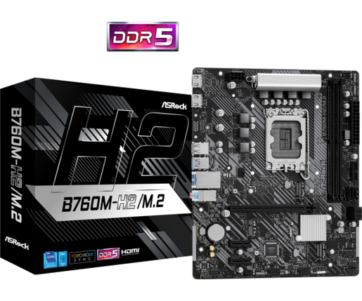 Matična ploča s1700 ASRock B760M-H2/M.2 DDR5