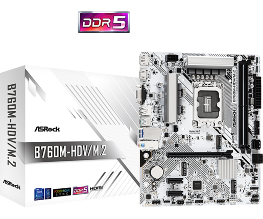 Matična ploča s1700 ASRock B760M-HDV/M.2 D5