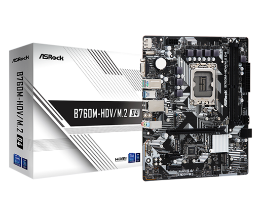 Matična ploča s1700 ASRock B760M-HDV/M.2 D4 90-MXBL40-A0UAYZ