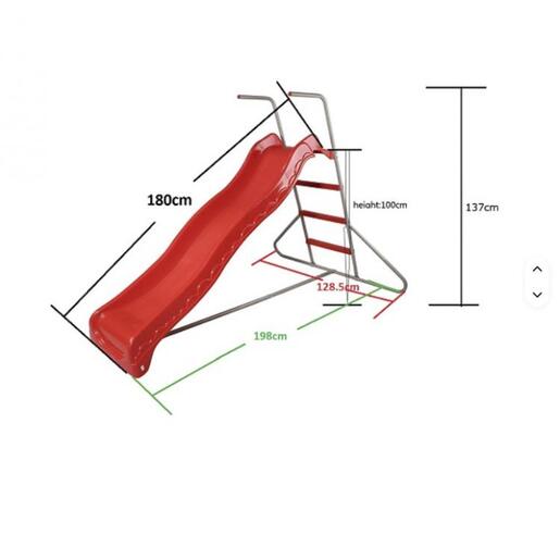 Winner Bike Tobogan 198x129x137 cm red Out0045