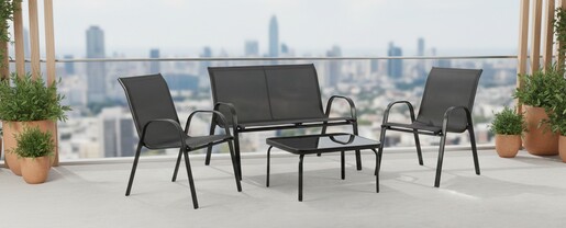 Zen Garden Baštenska garnitura Lagos, Crna ZG 031050