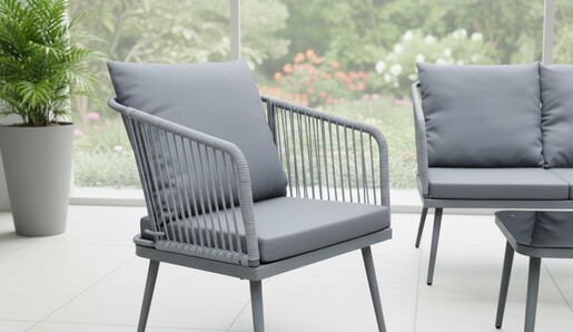 Zen Garden Baštenska garnitura Dali, Ratan Siva ZG 031221S