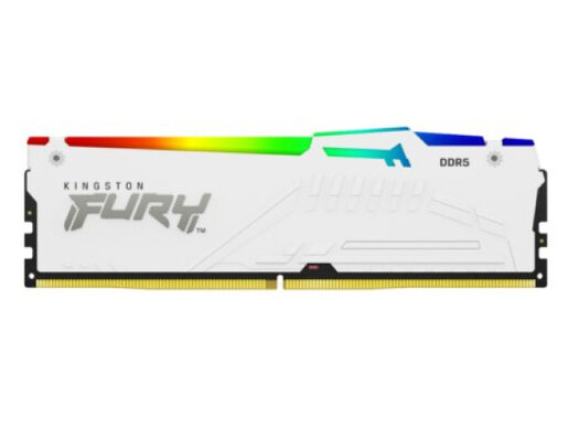 Kingston RAM Memorija DDR5 32GB (2x16) 6000Mhz C30 FURY Beast White RGB KF560C30BWEAK2-32