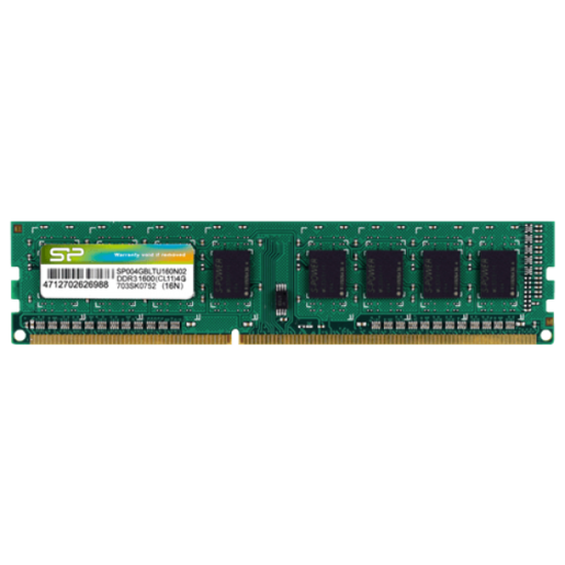 Memorija RAM DIMM DDR3 4GB 1600MHz SiliconPower SP004GBLTU160N02