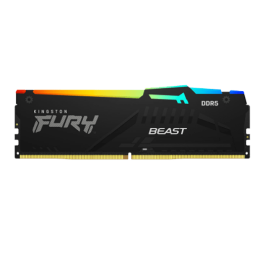 Kingston RAM Memorija DDR5 32GB 5200MT/s Fury Beast RGB Black KF552C40BBA-32