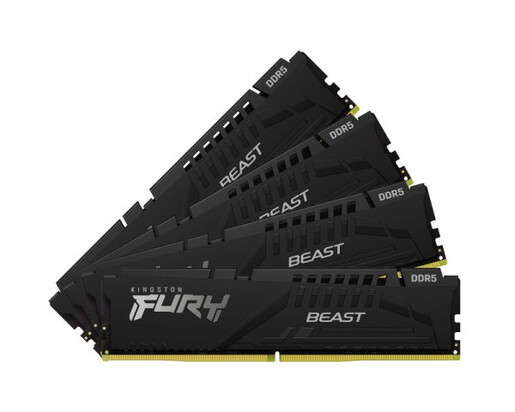 Kingston RAM Memorija  DIMM DDR5 128GB (4x32GB) 5200MHz Fury Beast KF552C40BBK4-128