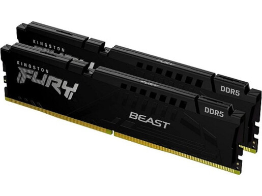 Kingston RAM Memorija DDR5 Fury Beast  64GB (2x32GB kit) 6000MHz KF560C30BBEK2-64