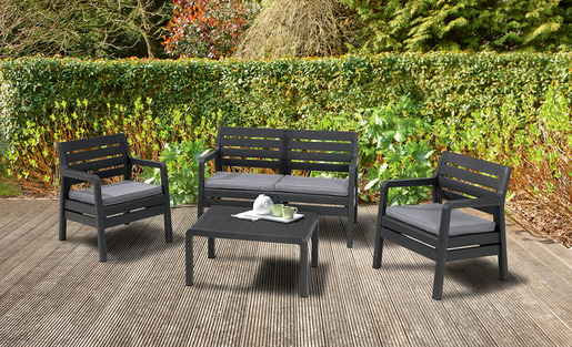 Keter Baštenska garnitura Delano, grafit CU 221538