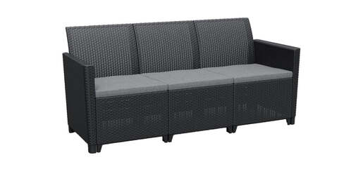Keter Baštenska garnitura Claire 3 seater, grafit CU 252698