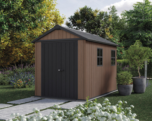 Keter Baštenska kućica Newton plus wide 9x7,5, braon CU 261860