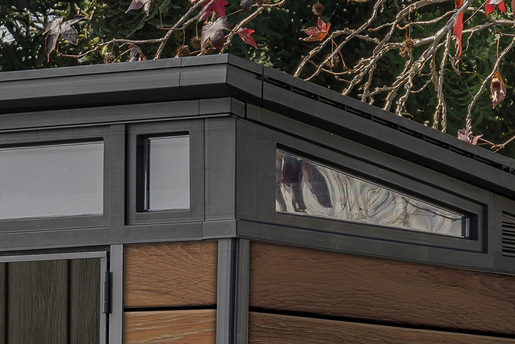 Keter Baštenska kućica Deco Pent 9x7, boja oraha CU 259818