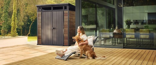 Keter Baštenska kućica Deco Pent 7x7, boja oraha CU 259814