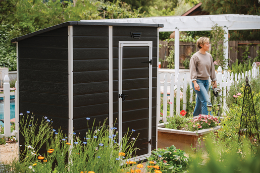 Keter Baštenska kućica Essential, tamno siva/bela CU 263943