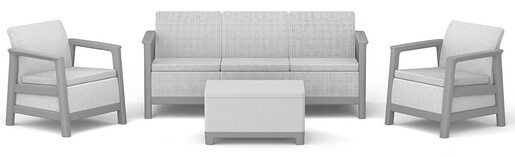 Keter Baštenska garnitura Scandi linea III sa box stolom, siva CU 264041