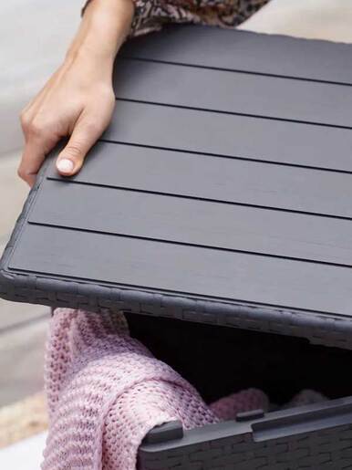 Keter Baštenska garnitura Marie sa box stolom Vigo, grafit CU 272902