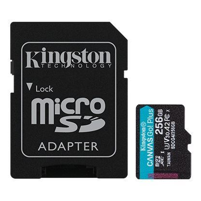 Memorijska kartica Kingston 256GB microSDXC Canvas Go! Plus + Adapter SDCG4/256GB