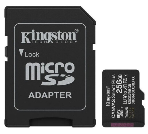 Micro SD Kingston 256GB SDCS3/256GB + adapter