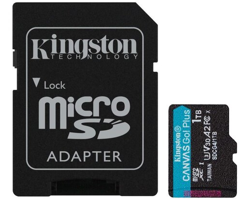 Memorijska kartica KINGSTON U3 V30 microSDXC 1TB Canvas Go Plus 200MB/s A2 + adapter SDCG4/1TB