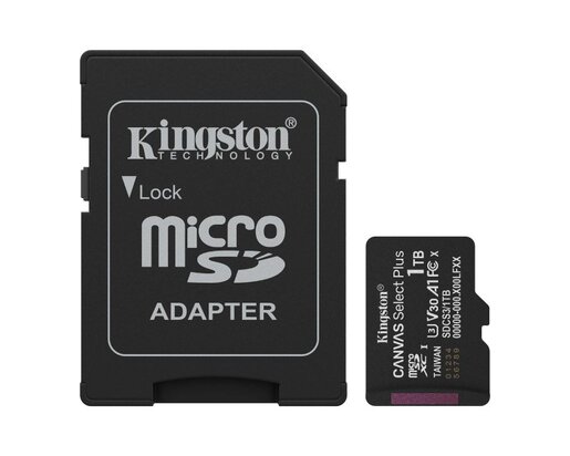 Memorijska kartica KINGSTON U1 V10 SDXC 1TB Canvas Select Plus G3 150R SDCS3/1TB + adapter