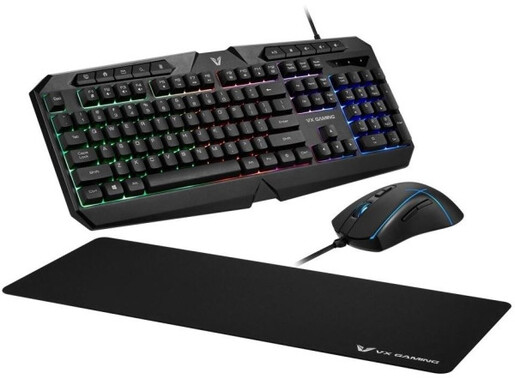 Tastatura + miš + podloga USB Volkano VX Helios VX-148-BK US crna