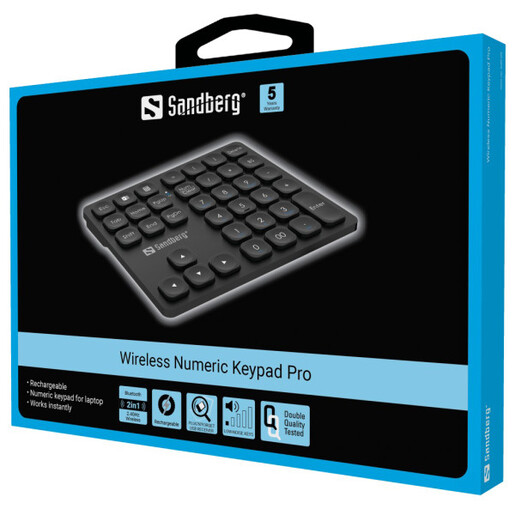 Bežična numerička tastatura Sandberg USB Pro 630-09