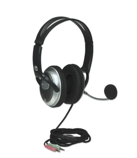 Slušalice sa mikrofonom Manhattan Classic 175555, black