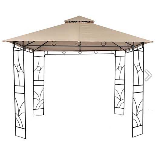 Metalna gazebo tenda – bež panama