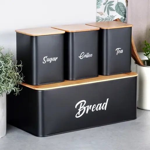 Vilde 259627 - Kutija za hleb, sa posudama 33.5 x 18.5 x 13 cm