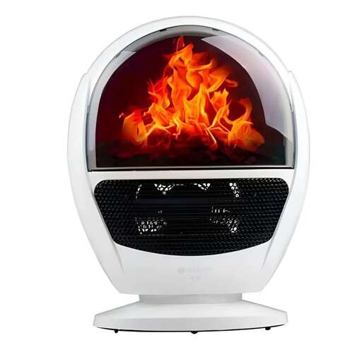 RAF R.1600 mini keramička grejalica sa efektom kamina bela