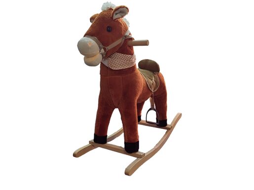 Plišani konj na ljuljanje braon 3506