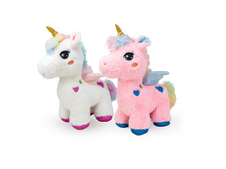 Jednorog stoji pliš 55cm sa krilima