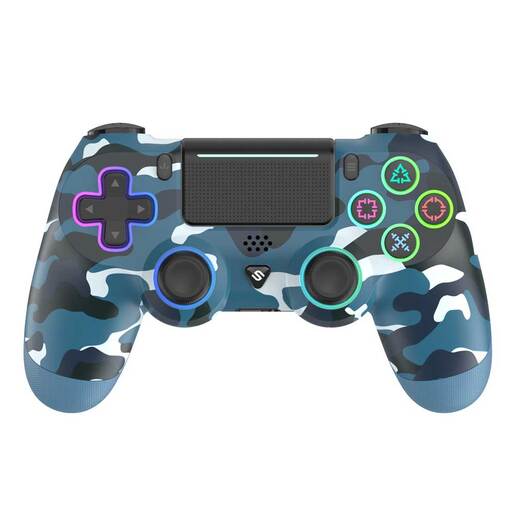 Spawn PlayPro 4 Wireless Controller Blue Camo - PS4/PS3/PC/Android/IOS/SD