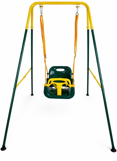 Metalna ljuljaška za decu zelena