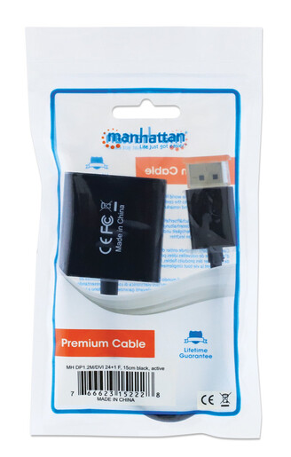 Adapter Manhattan 152228 DisplayPort/M - DVI-D 24+1/F