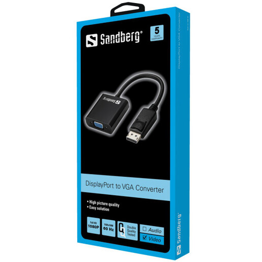 Adapter Sandberg DisplayPort - VGA 508-43