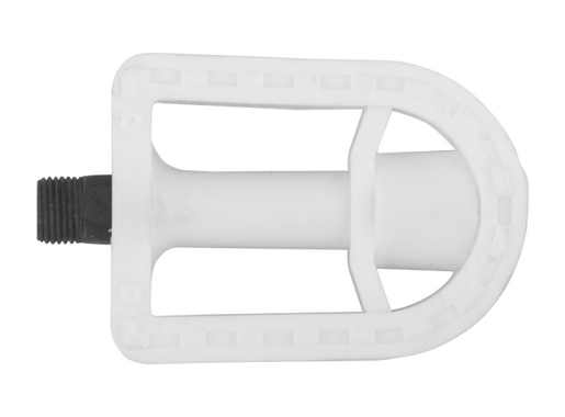 Pedala dečja pvc bela bez ležaja 9/16” širi navoj 92 x 55 mm 3802203