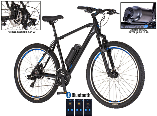 E-bicikl visitor blade 27.5 disk1 crne boje 1289154 - SKLOPLJEN