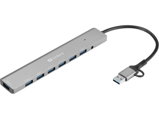 USB HUB Sandberg 136-66 USB-A/USB-C 7 port USB 3.0