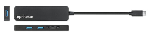 USB-C HUB 3port Manhattan 164948 3.2 G1/5Gbps/CR/Crni