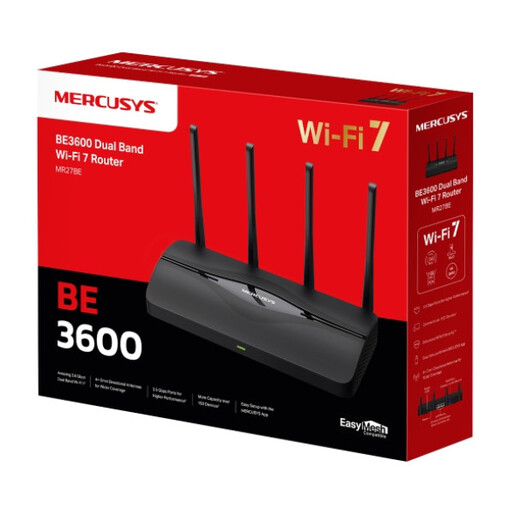 LAN Router Mercusys MR27BE WiFi/BE3600/2x1G/2x2,5G/3568Mb/s
