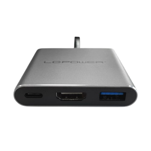 USB HUB LC Power LC-HUB-C-MULTI-4-V2 USB-A 3.2/HDMI/USB-C