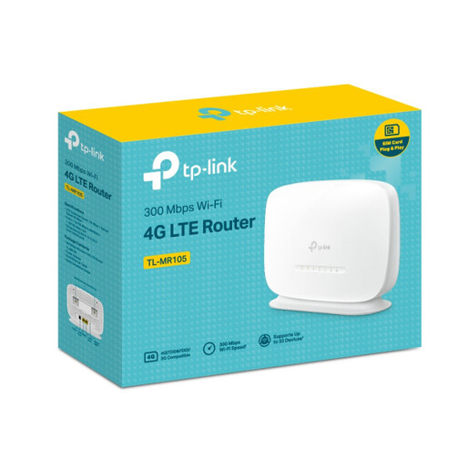 4G Router TP-LINK TL-MR105 N300/2LAN/SIM slot